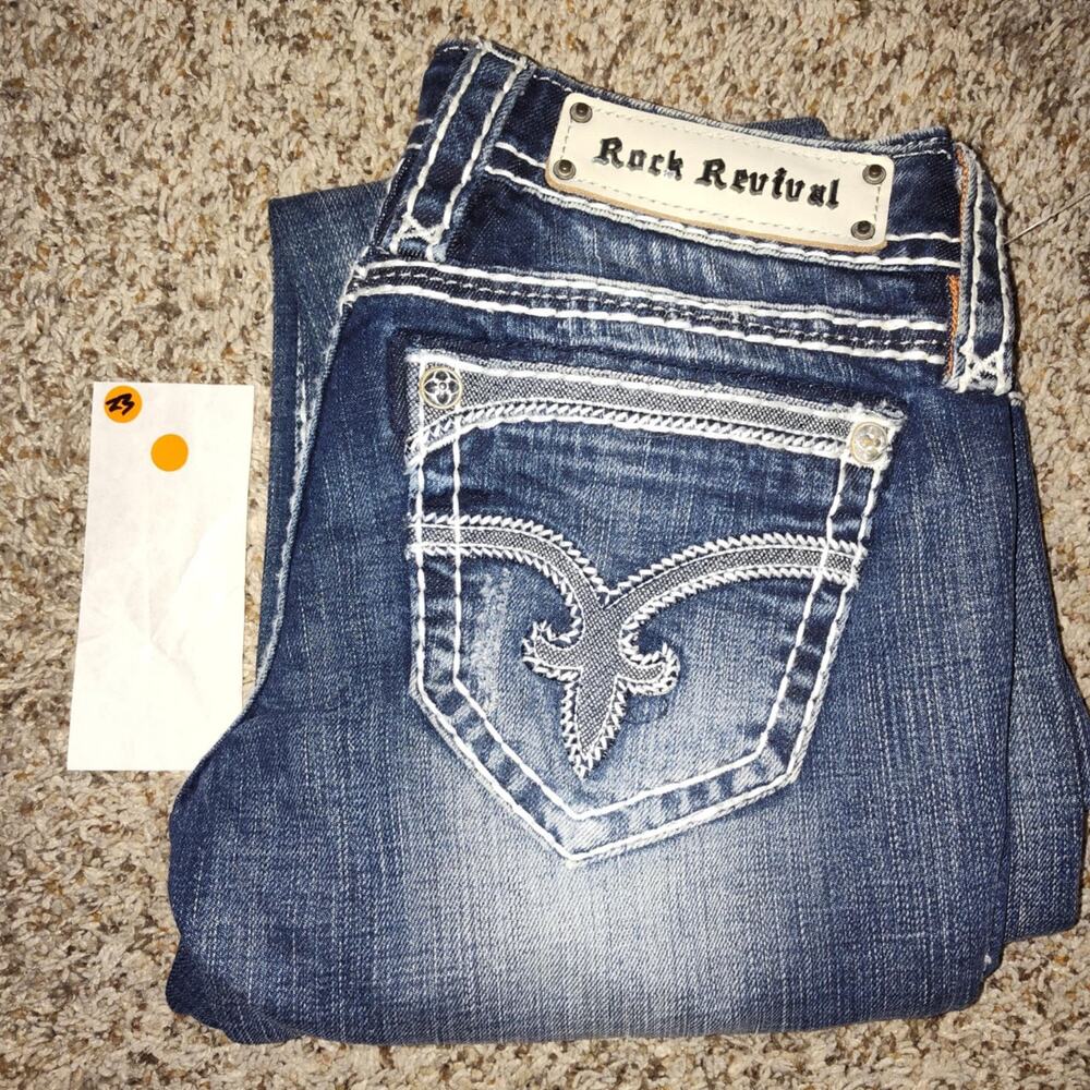 Womens Rock Revival Jeans Size 26 / 31' Inseam / Dee Boot